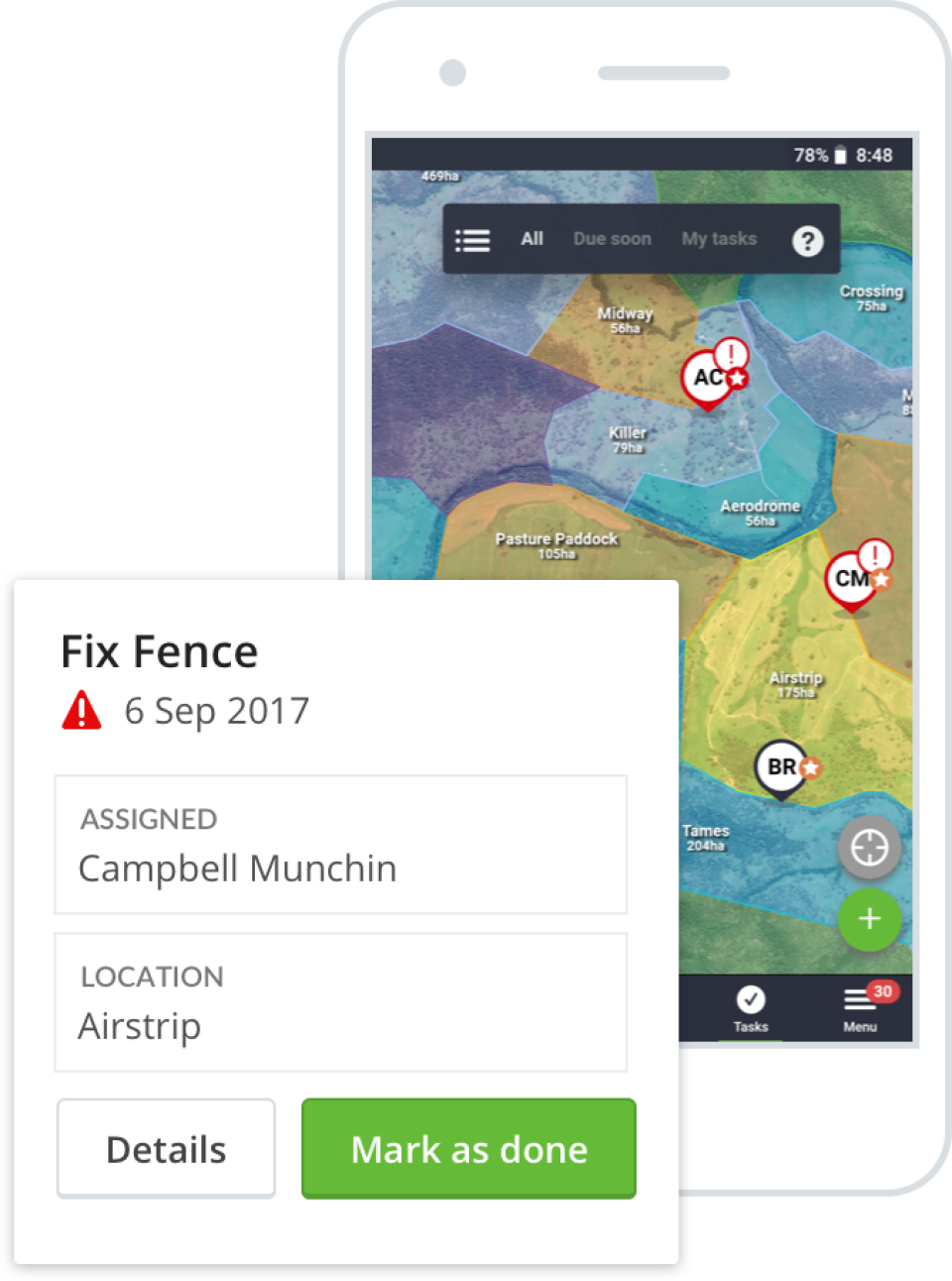 screenshot of AgriWebb Notebook